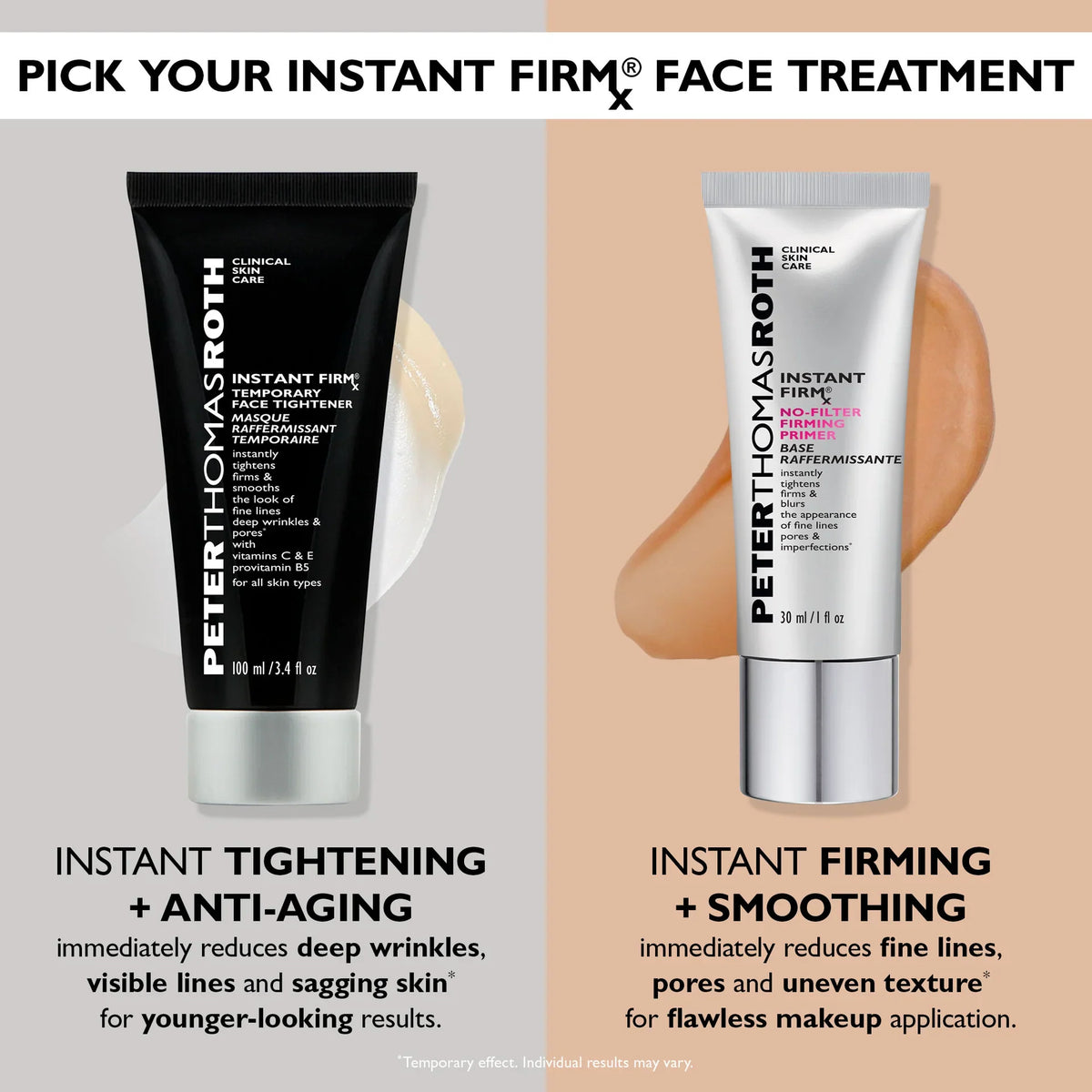 Instant FIRMx Face Tightener packaging box and tube