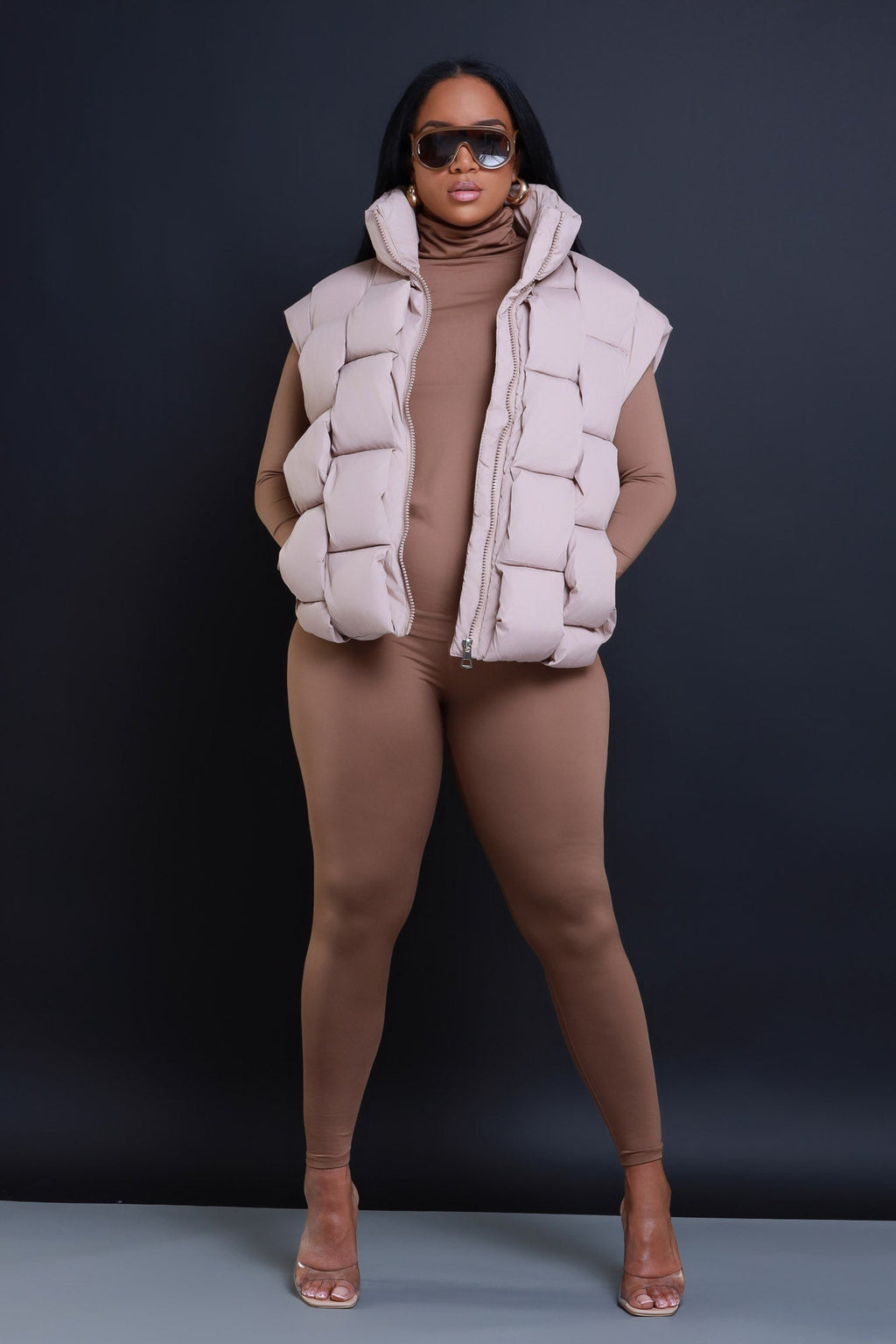 Record Timing Legging Set - Mocha