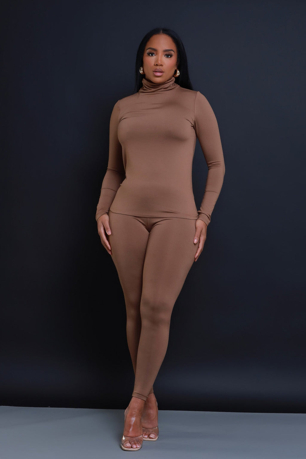 Record Timing Legging Set - Mocha