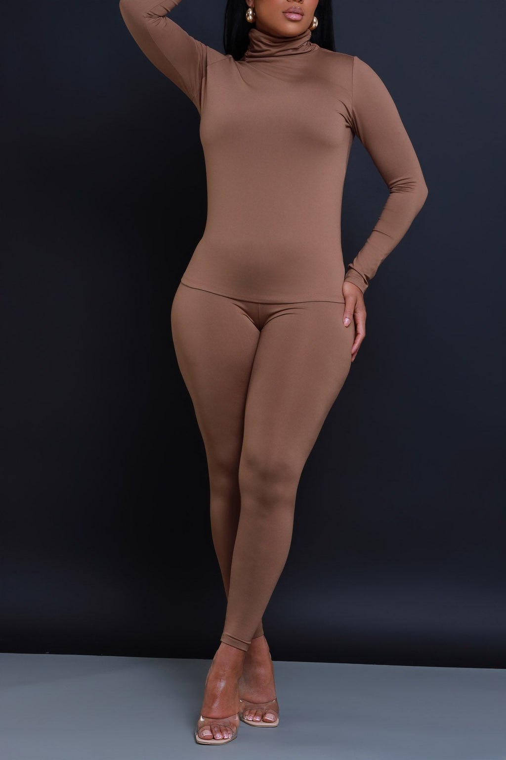Record Timing Legging Set - Mocha