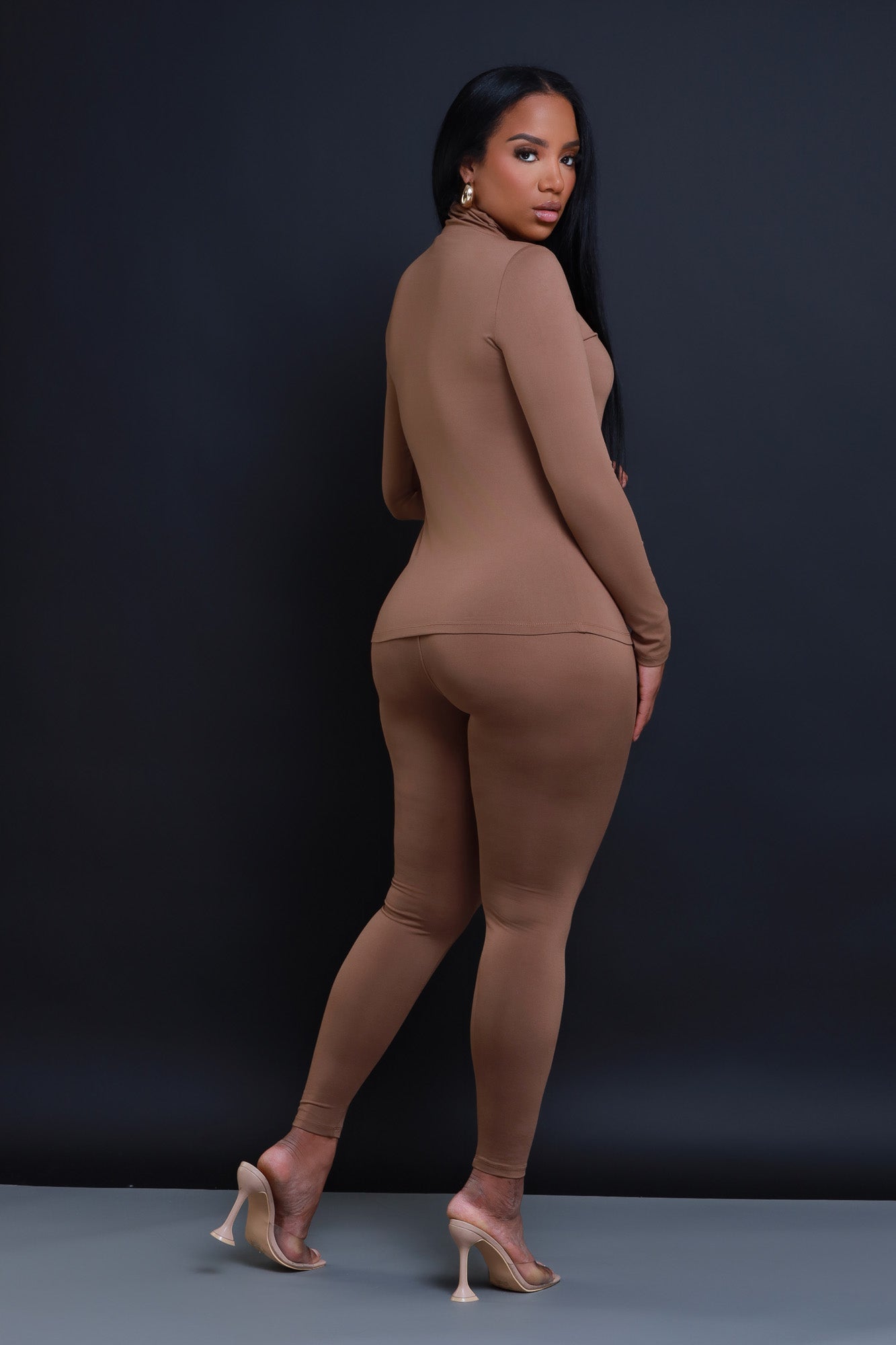 Record Timing Legging Set - Mocha