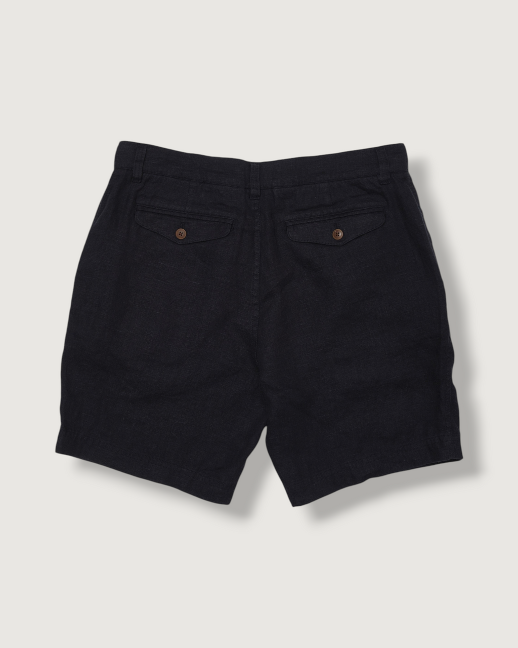 Aventura Washed Linen Shorts - Navy
