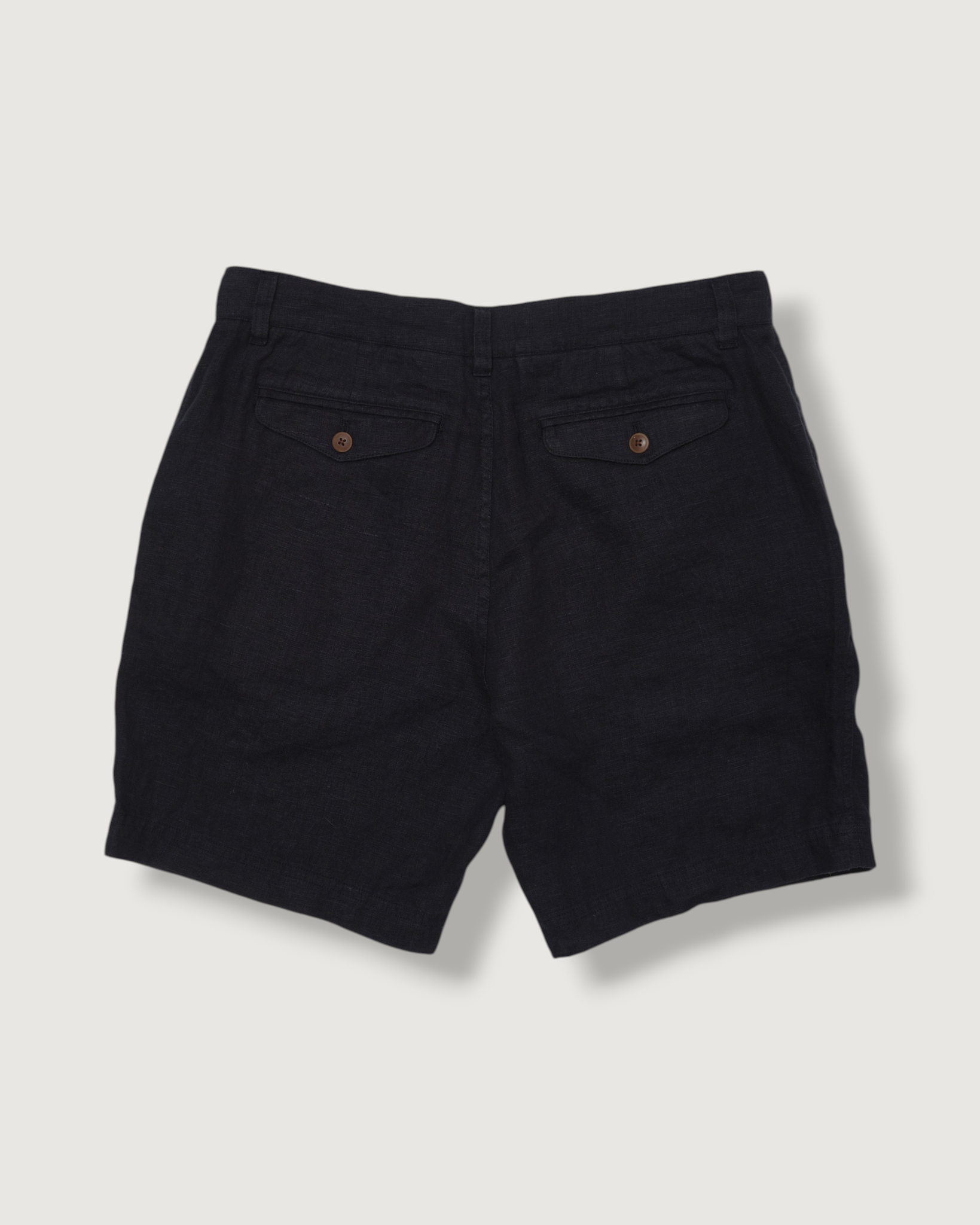 Aventura Washed Linen Shorts - Navy