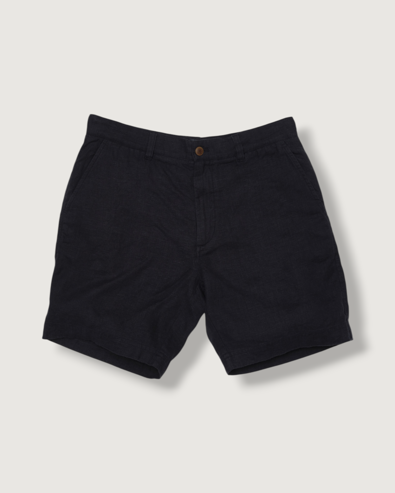 Aventura Washed Linen Shorts - Navy