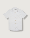 Bamboo Dobby Short Sleeve Shirt - White