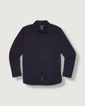 Hackett Cotton Sorona Knit Shirt - Navy