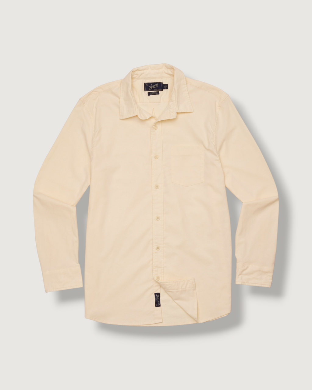 Charles Stretch Oxford Shirt - Cream