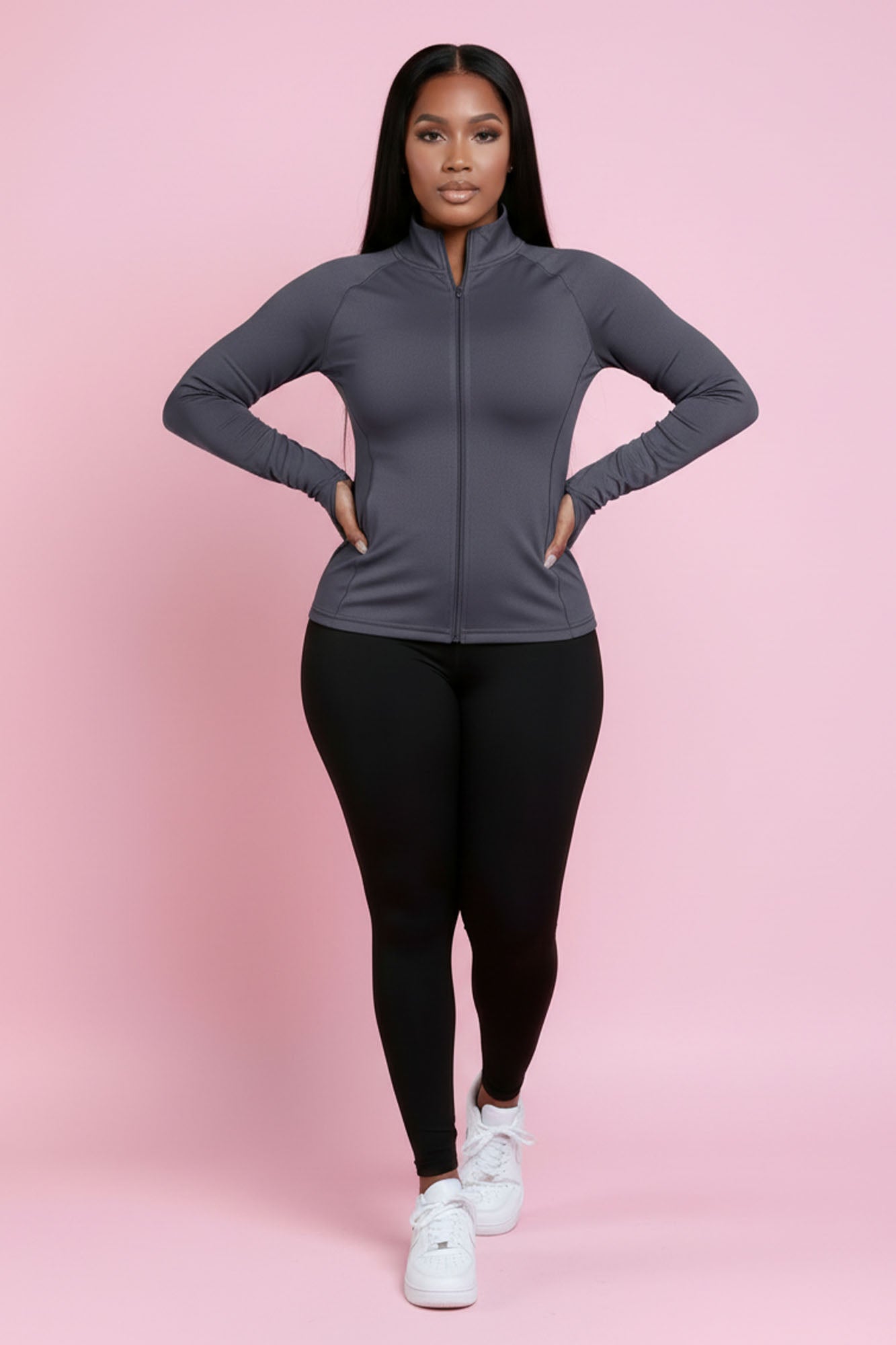 Easy Fit Athletic Set - Charcoal/Black