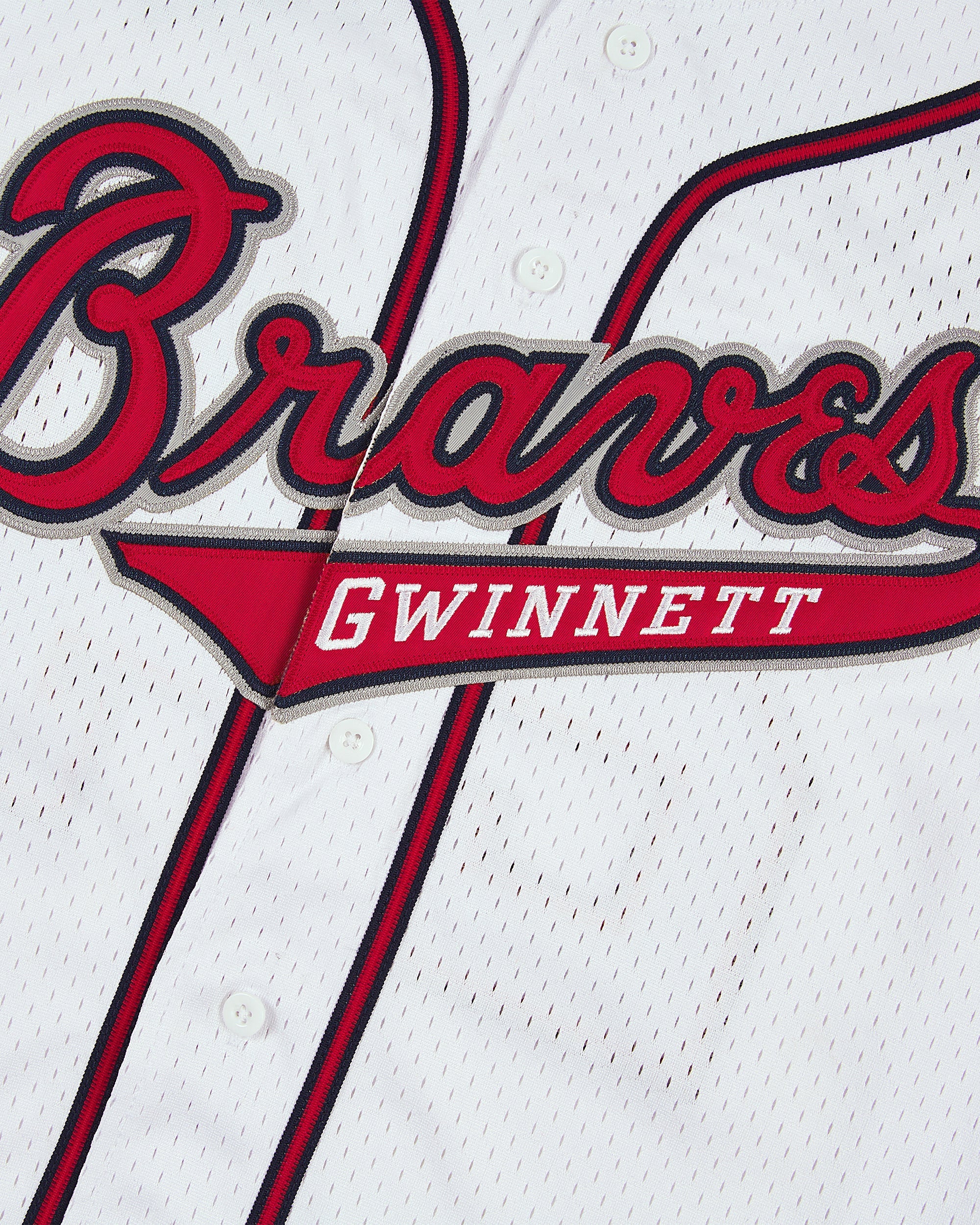 Ronald Acuña Jr. Gwinnett Braves Mesh Button-Up Jersey