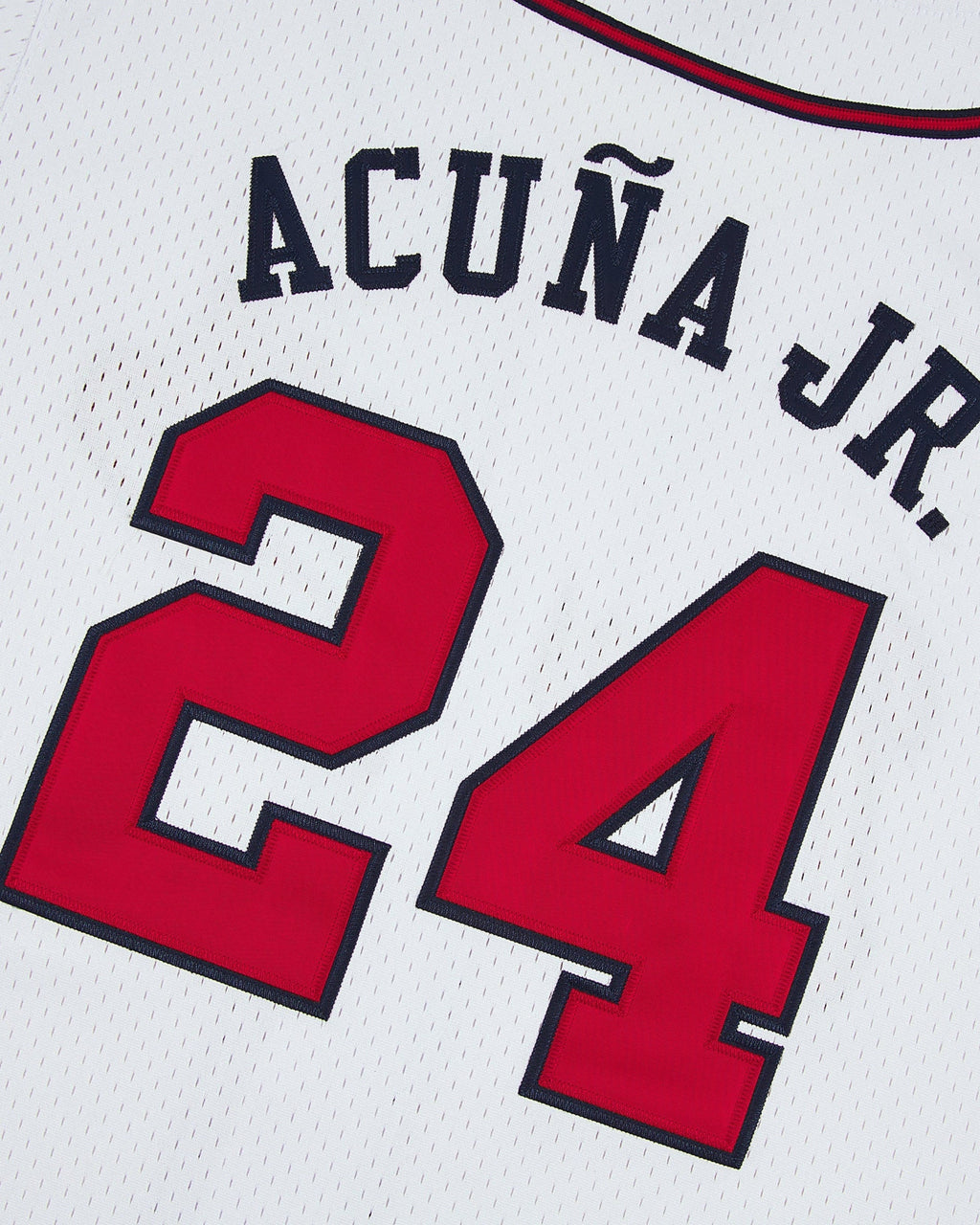 Ronald Acuña Jr. Gwinnett Braves Mesh Button-Up Jersey