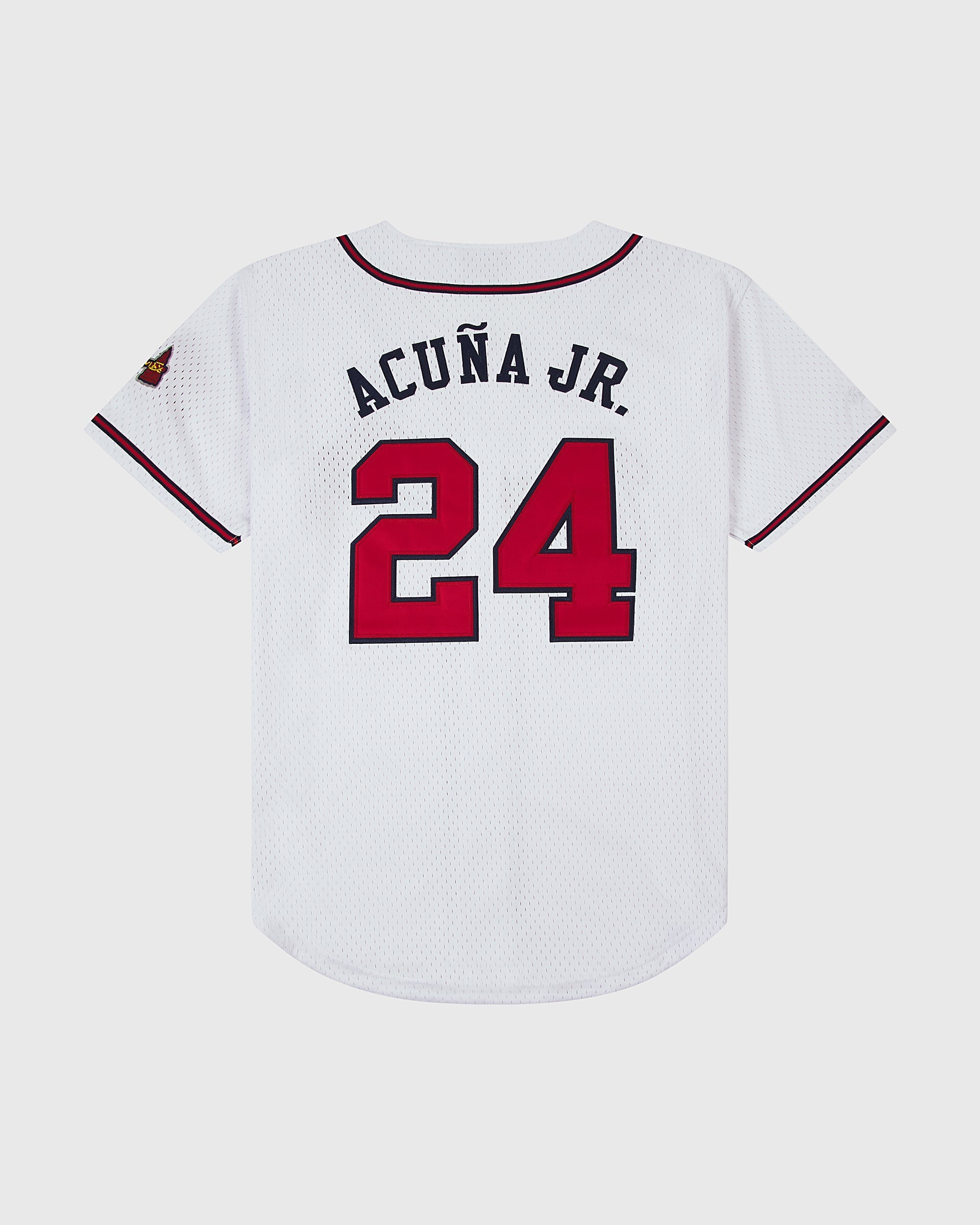 Ronald Acuña Jr. Gwinnett Braves Mesh Button-Up Jersey