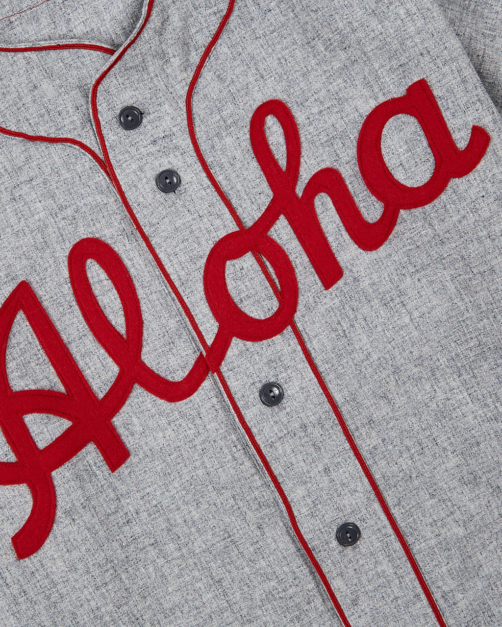 Aloha 100th Infantry 1942 Authentic Wool Road Baseball Jersey