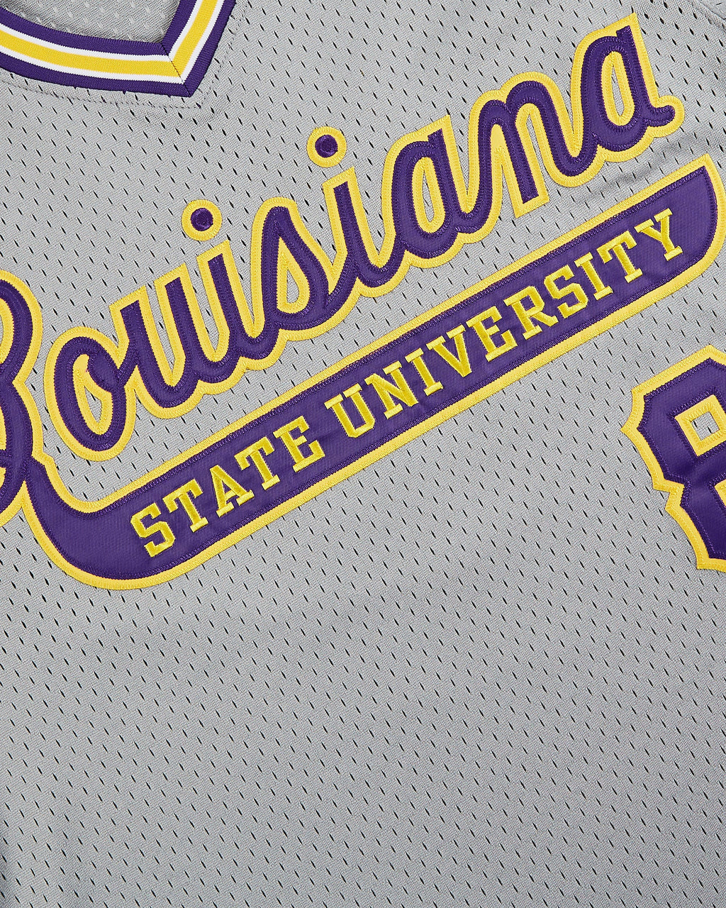 Louisianna State University 1987 V-Neck Mesh Jersey