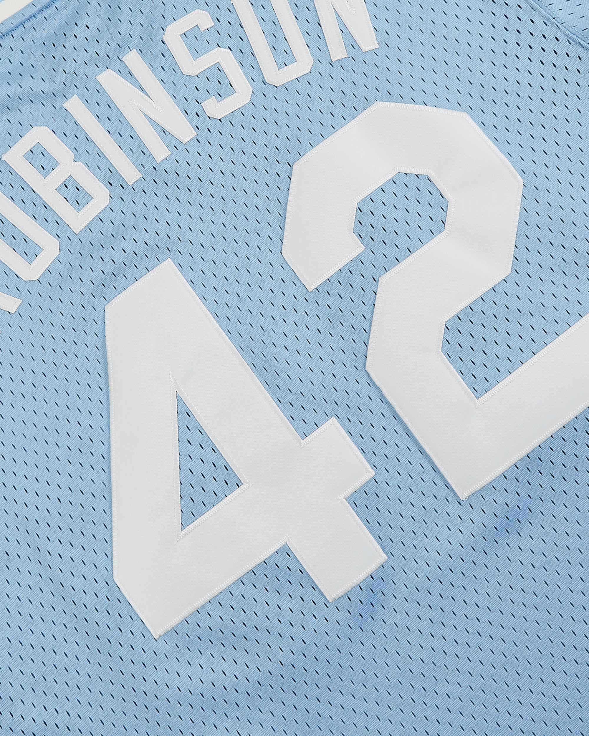 Jackie Robinson Powder Blue V-Neck Mesh Jersey