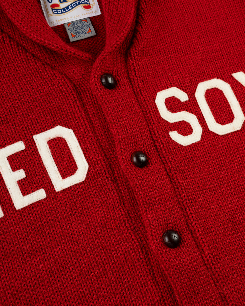 Boston Red Sox 1917 Wool Shawl Collar Sweater