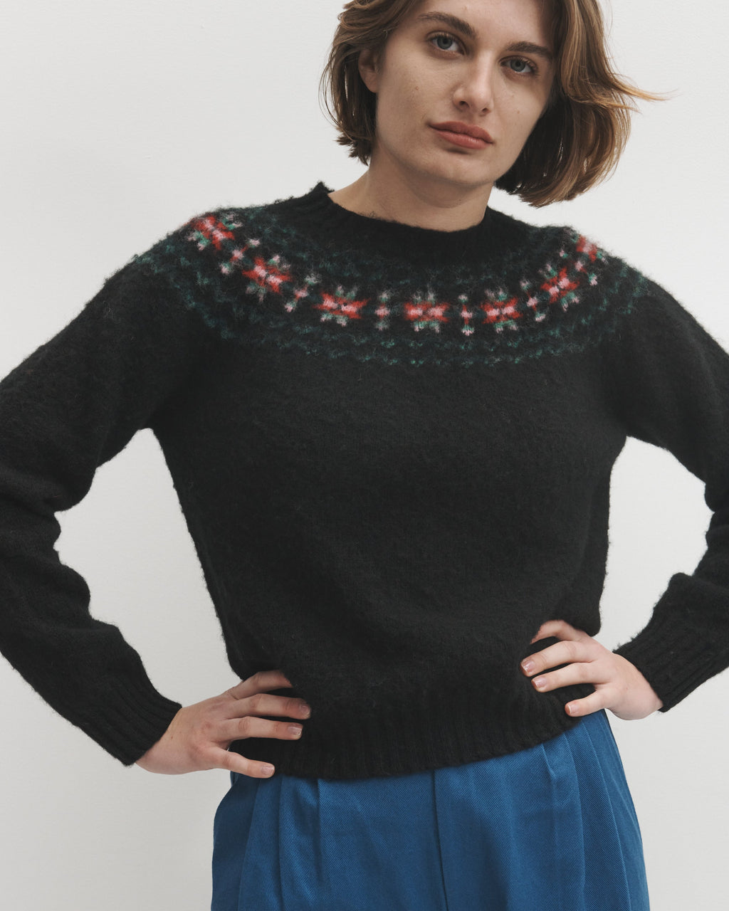 Lowie Fair Isle Yoke Jumper
