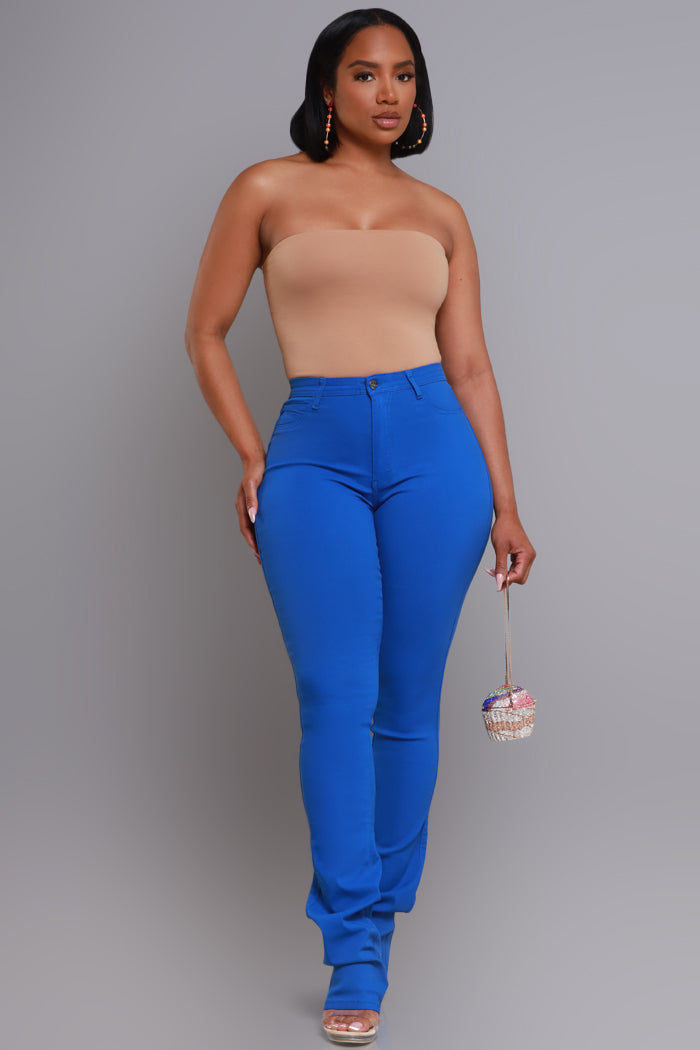 Right Call High Rise Stacked Bootcut Jeans - Royal Blue