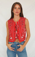 stagecoach bandana tie top