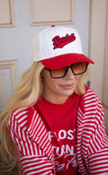 charlie southern: baseball pinstripe trucker