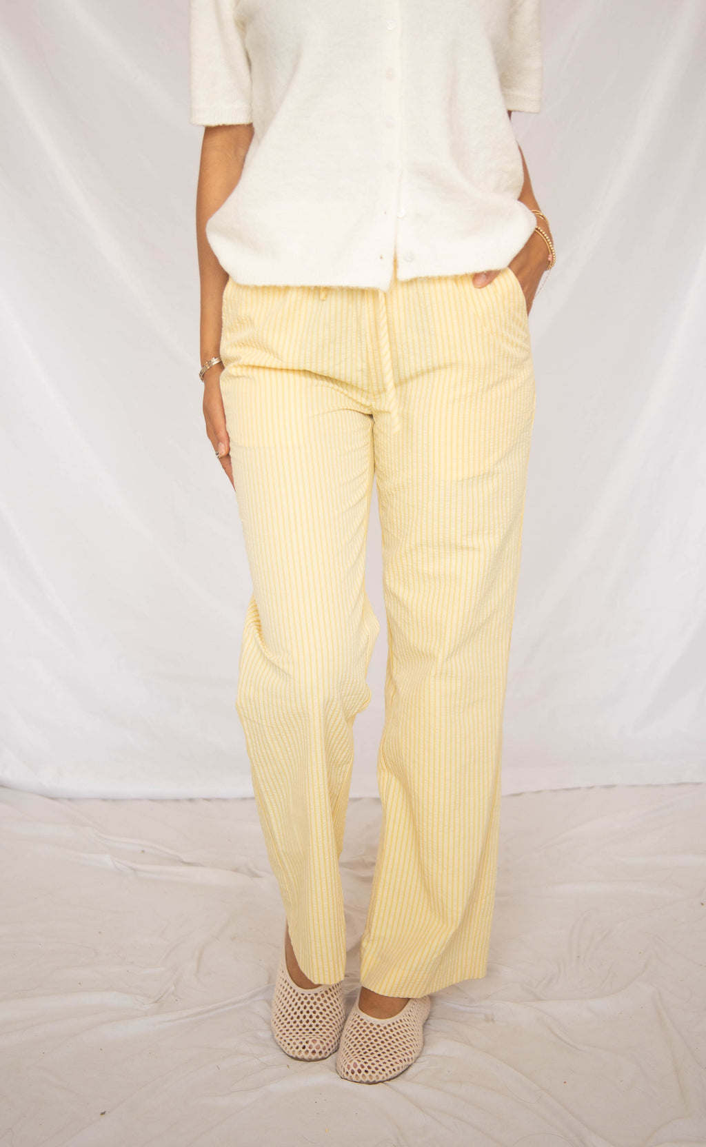 see it through striped pants