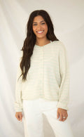 keep trying striped cardigan - mint