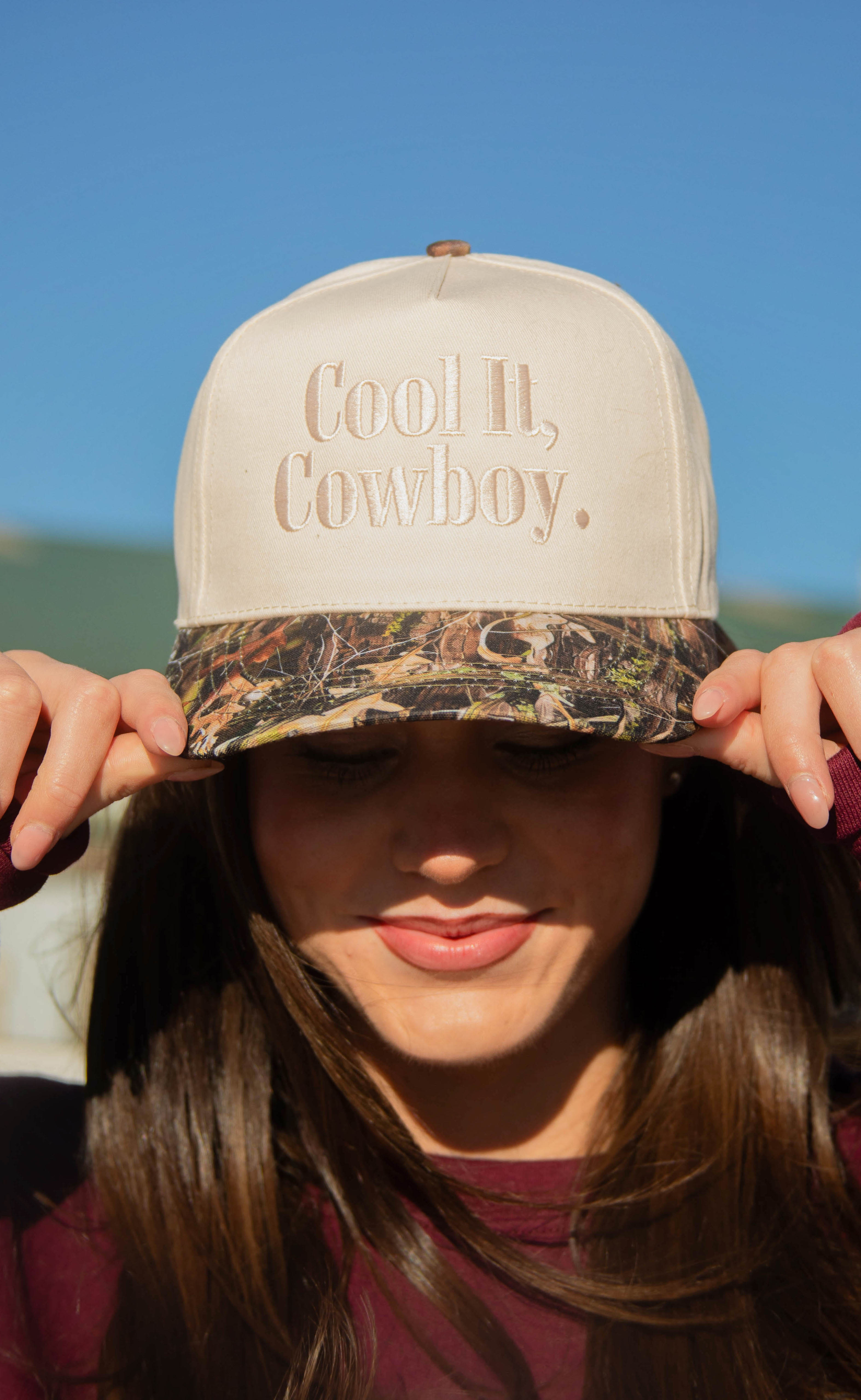 charlie southern: cool it cowboy trucker - camo