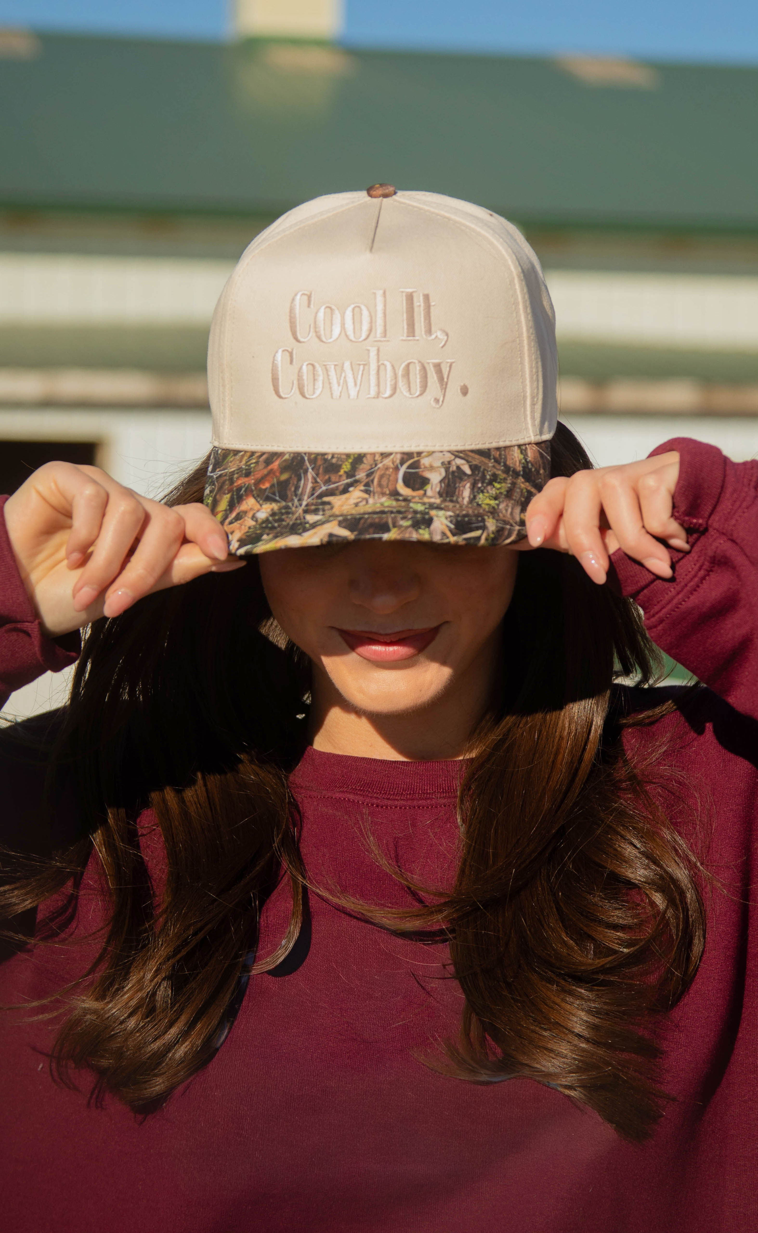 charlie southern: cool it cowboy trucker - camo