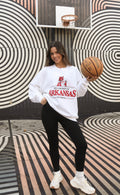 charlie southern: university of arkansas vault sweatshirt - white