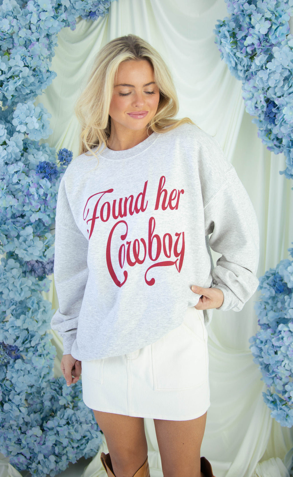 friday + saturday: found her cowboy sweatshirt