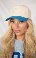 friday + saturday: mom trucker - blue