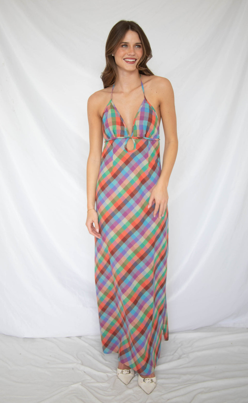 fix you too plaid midi dress