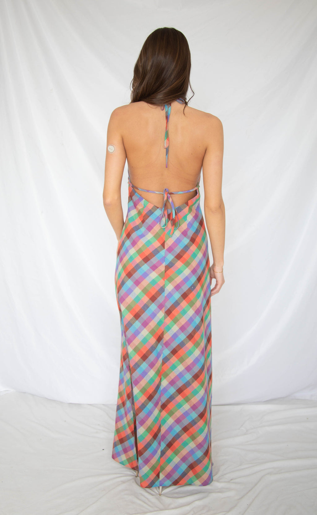 fix you too plaid midi dress