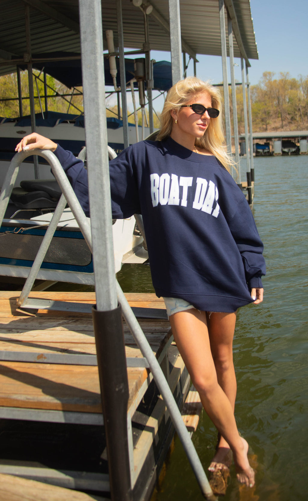 charlie southern: boat day mockneck