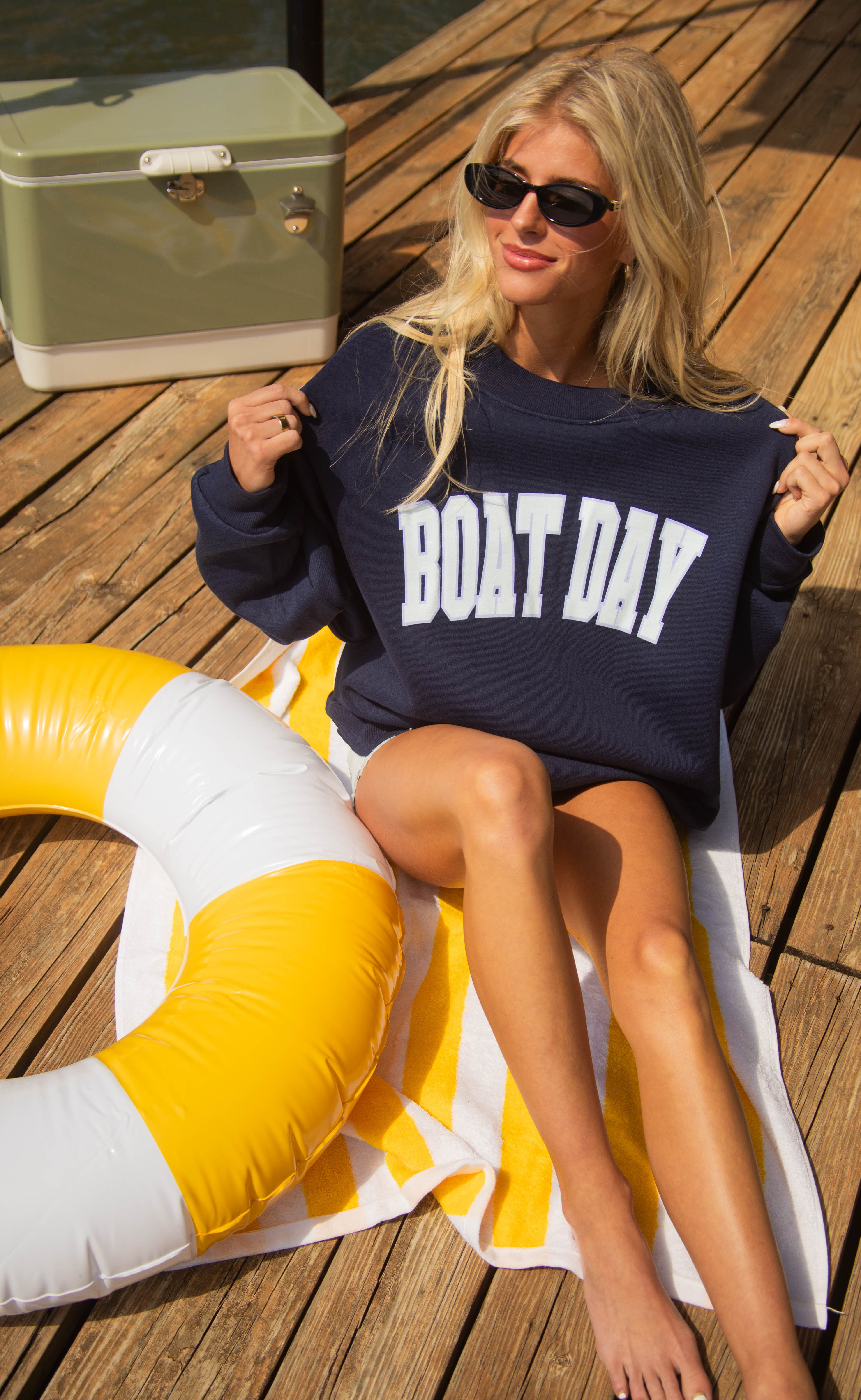 charlie southern: boat day mockneck