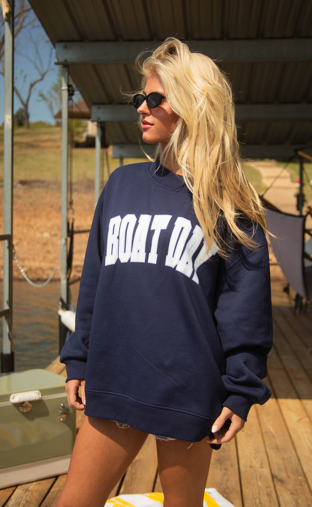charlie southern: boat day mockneck