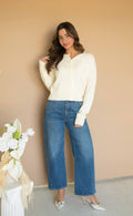 soft serve cable knit sweater