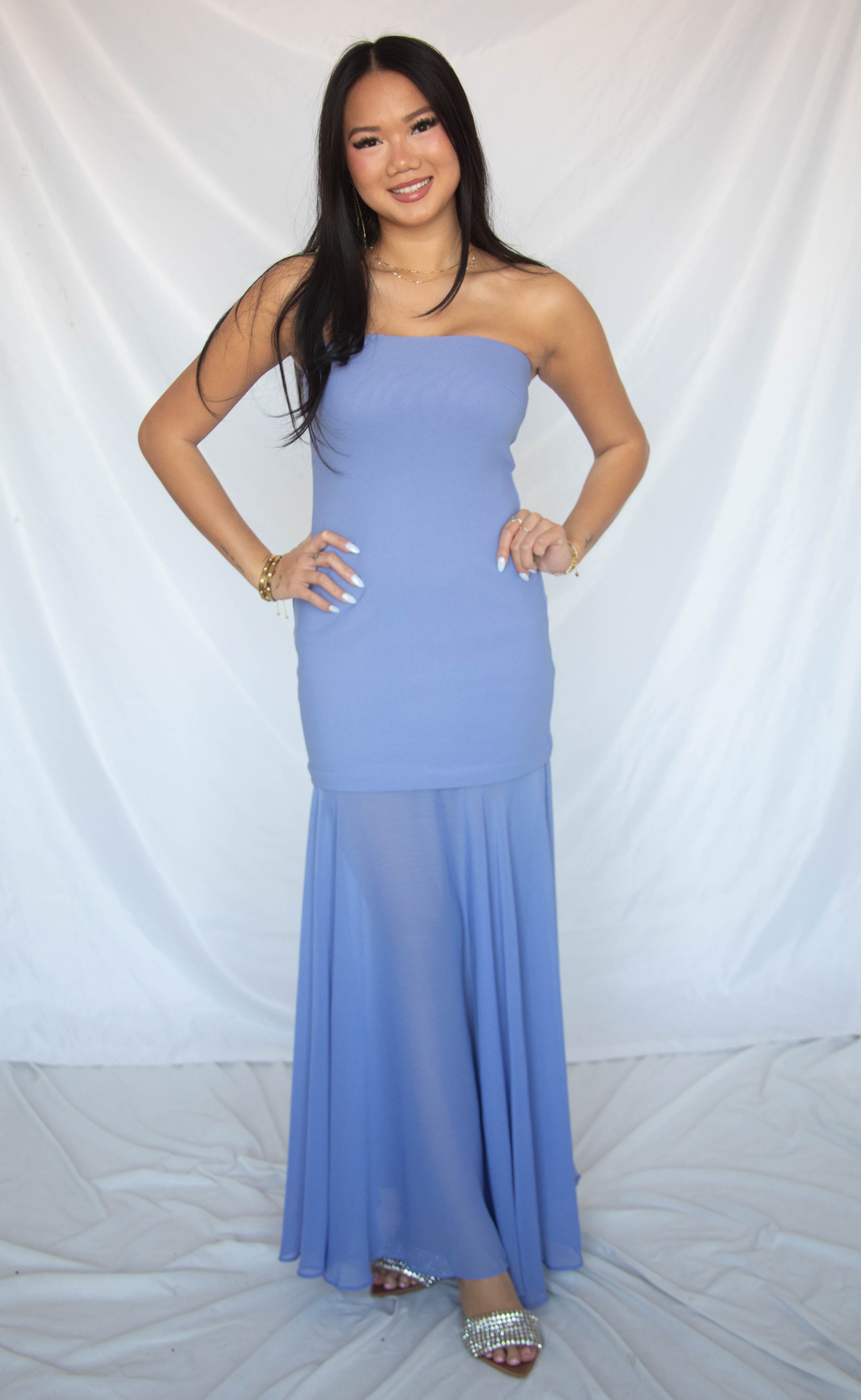 astr: lizet dress - periwinkle