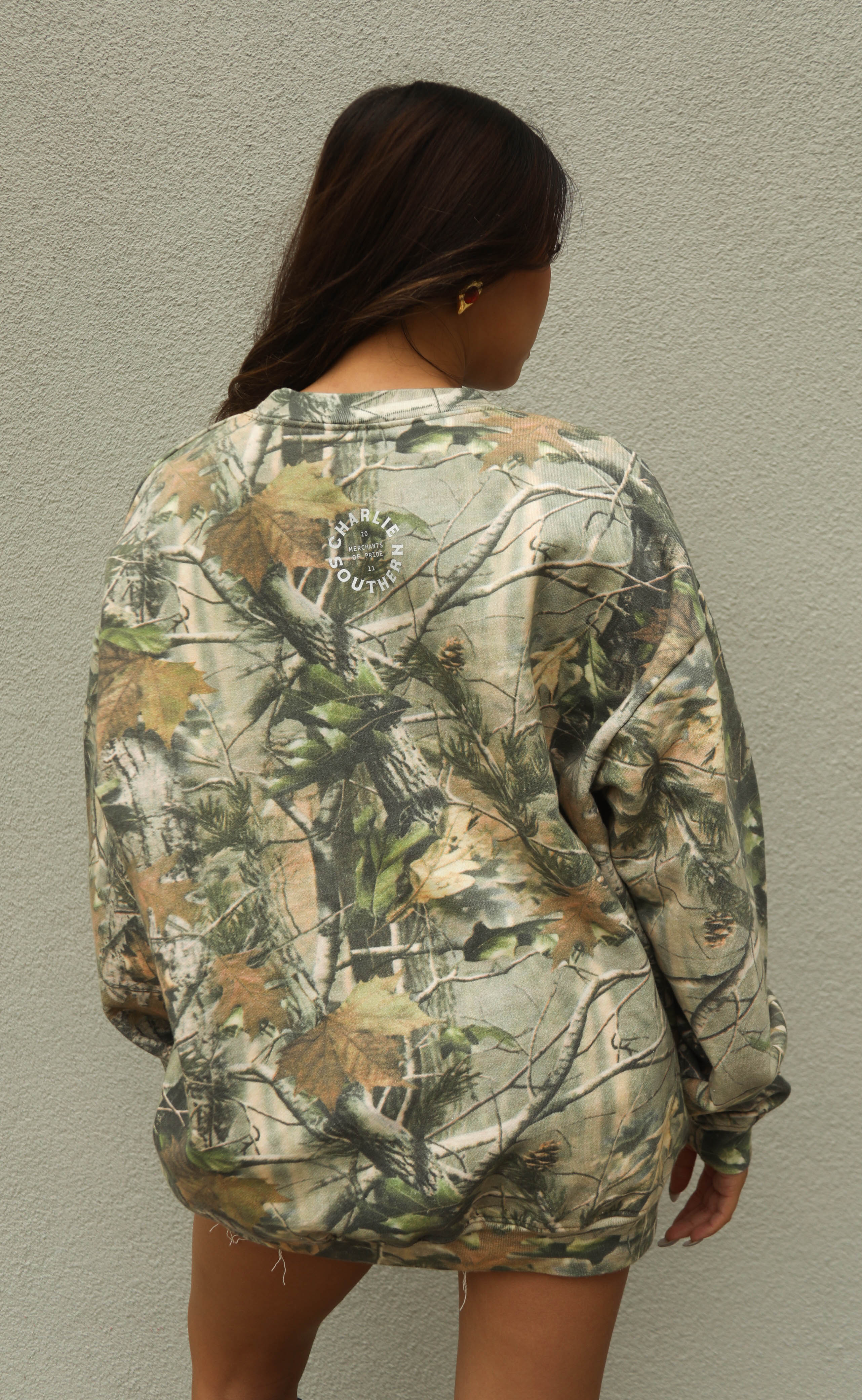charlie southern: members only camo sweatshirt
