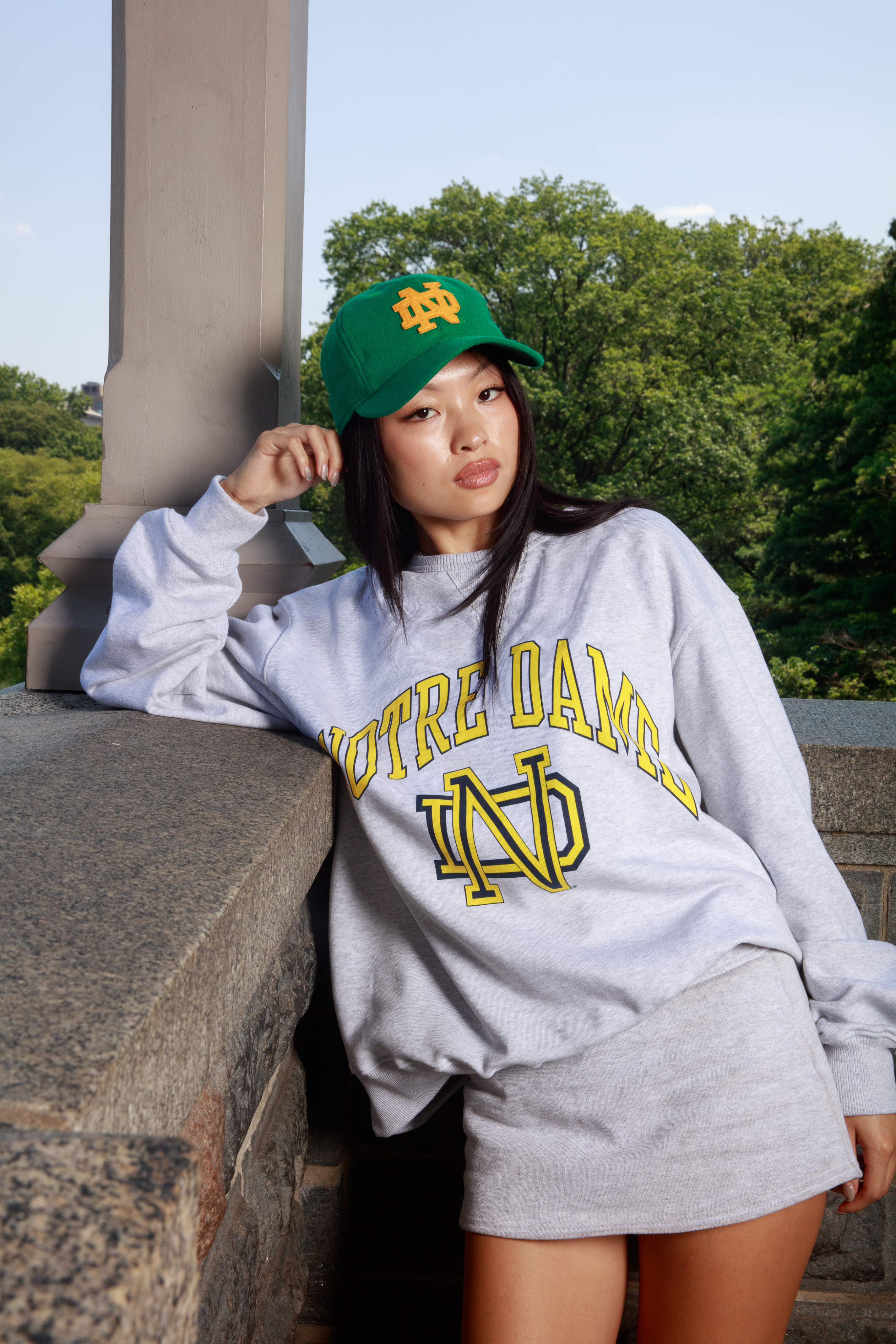 University of Notre Dame Heavyweight Cotton Terry Crewneck