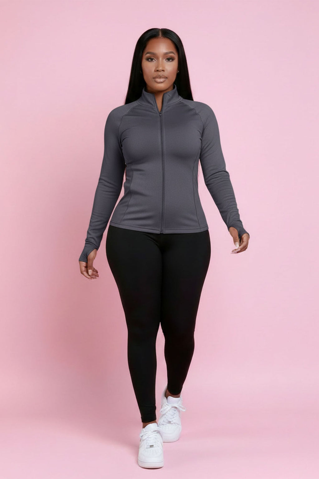 Easy Fit Athletic Set - Charcoal/Black