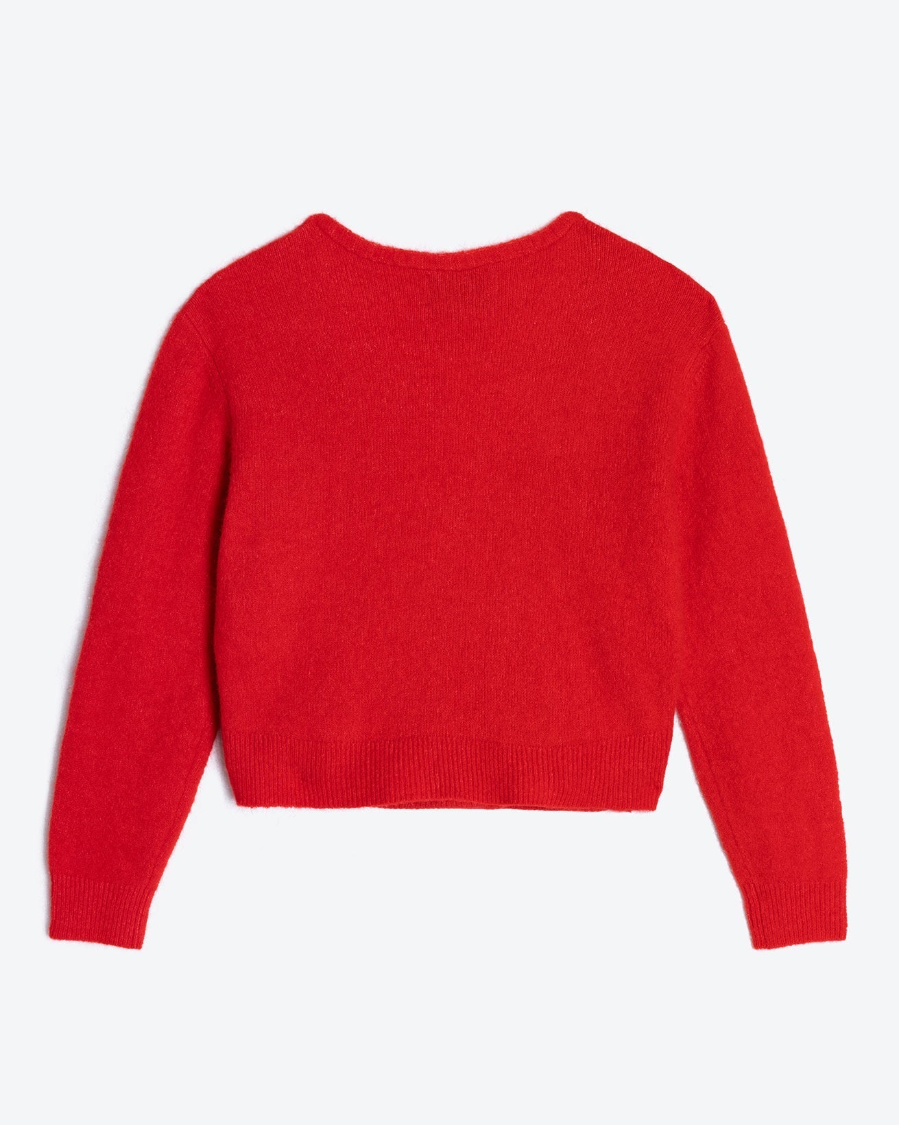 Lowie Alpaca Red Ballet Wrap Cardigan