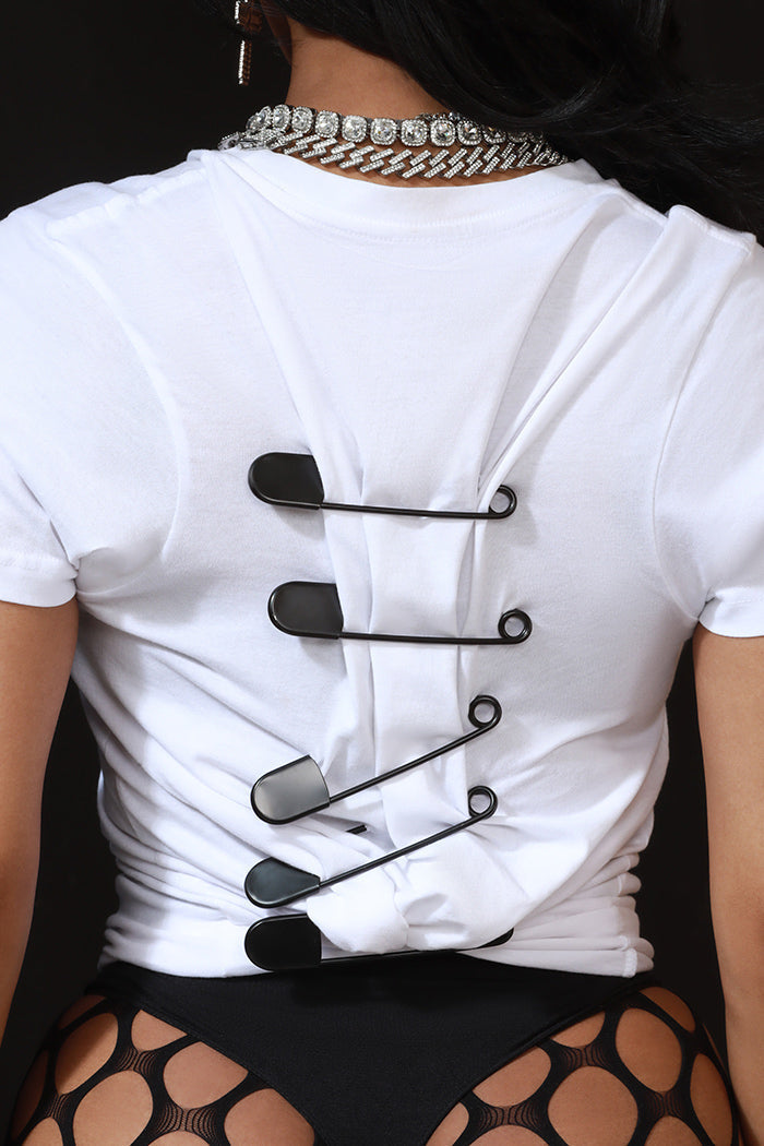 Safety First Oversized Safety Pin - Black