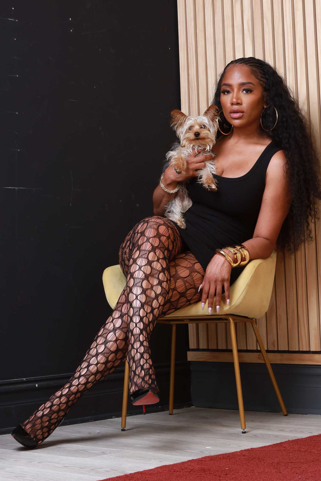 Lose Your Mind Mesh Stockings - Black