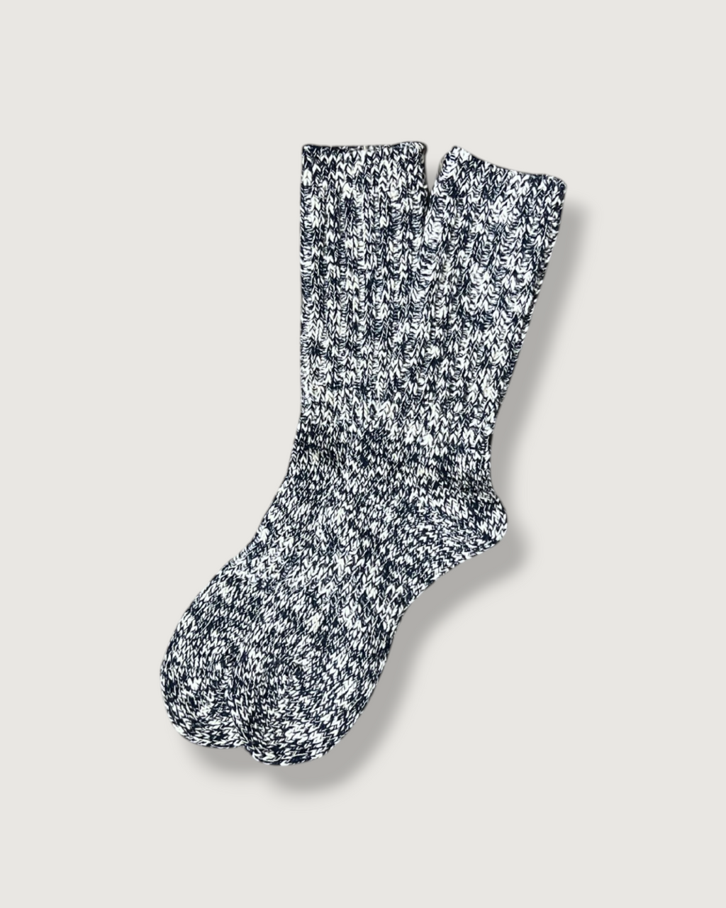 Lodge Marl Cotton Socks - Navy Marl