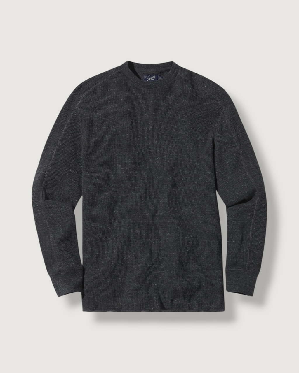 New Spencer Waffle Crew - Charcoal