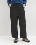 Lowie Drill Black Pleat Front Trouser
