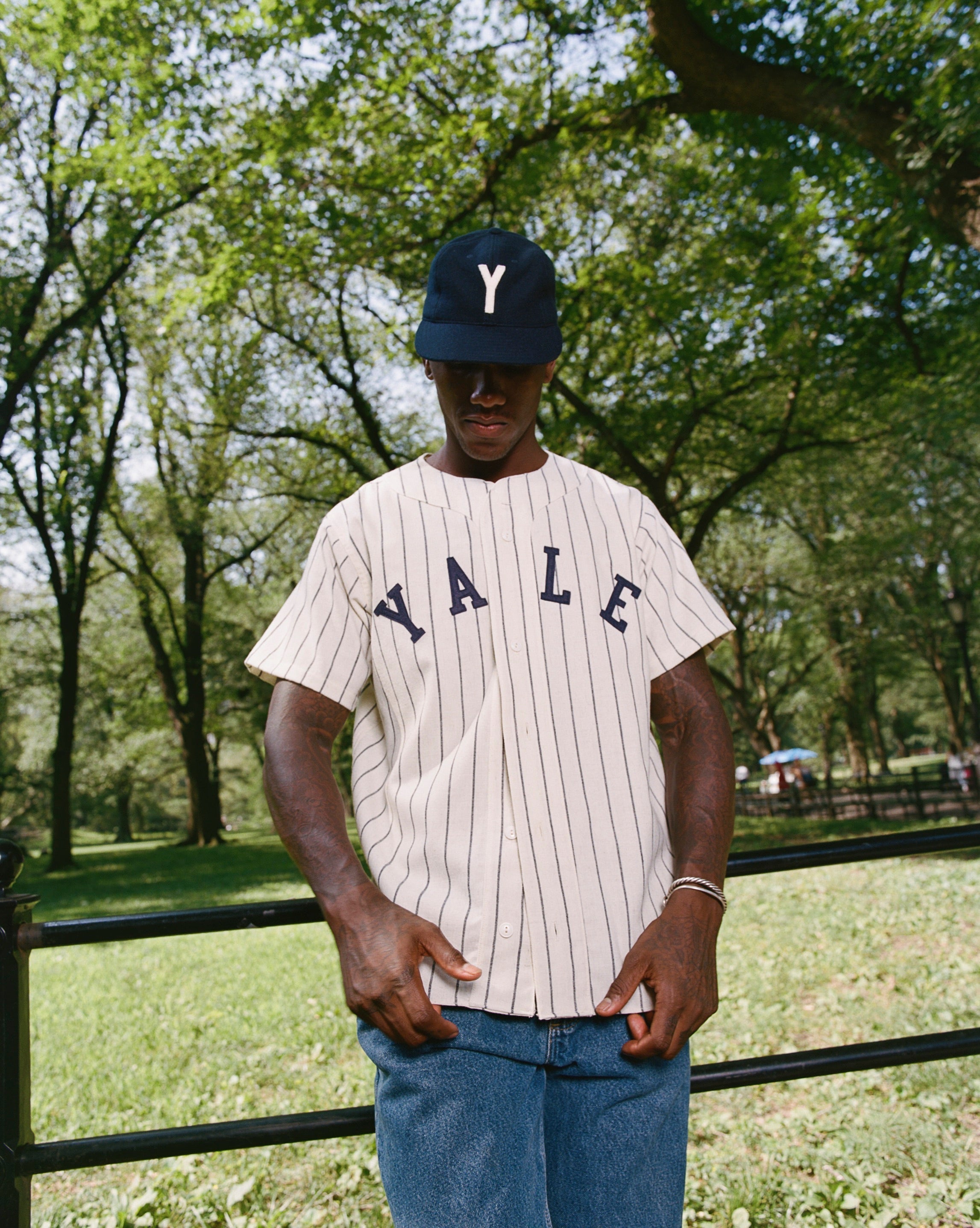 Yale University 1948 Authentic Wool Home Baseball Jersey