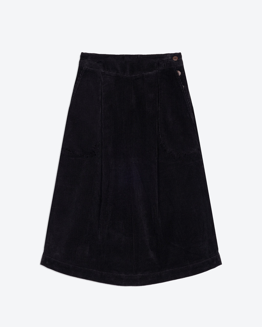 Lowie Black Corduroy Skirt
