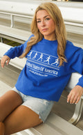friday + saturday: usa health + wellness sweatshirt