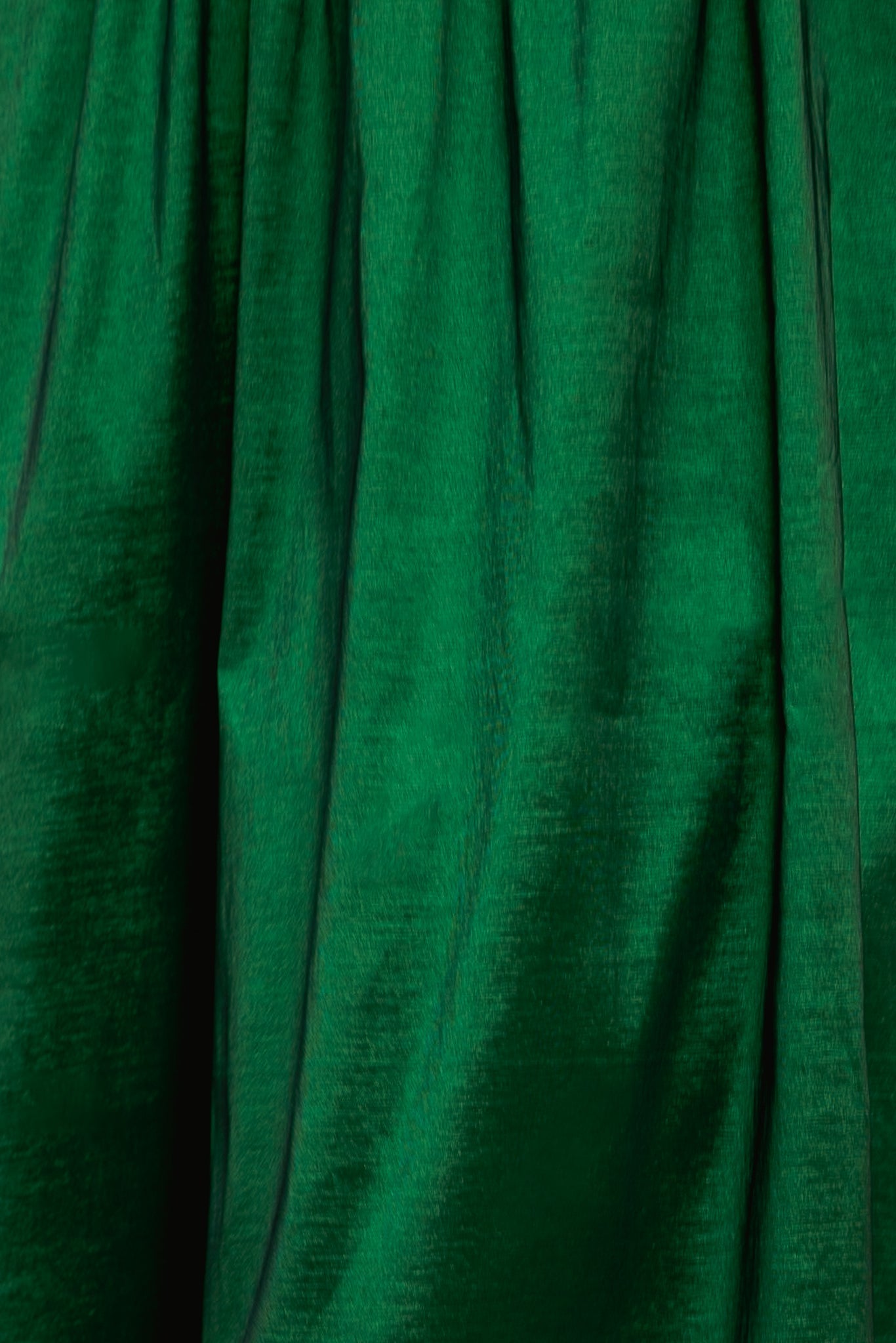 Cassie Dress in Green Taffeta